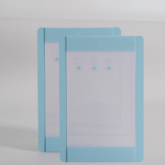 Selbstklebende Bastel-Schneidematte für Cricut Joy zur Herstellung von Einlegekarten, Blau, B: 11,43 cm, H: 15,88 cm - Bild 1