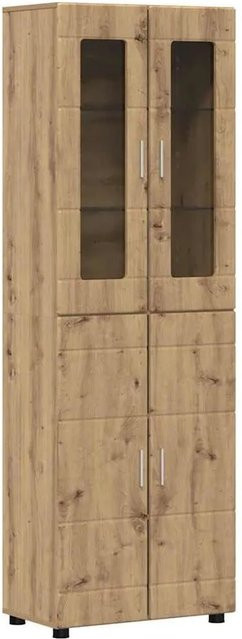 vidaXL Highboard FLORIN in Artisan-Eiche, modern und matt, B/T/H: 60 x 35 x 182 cm - Bild 1
