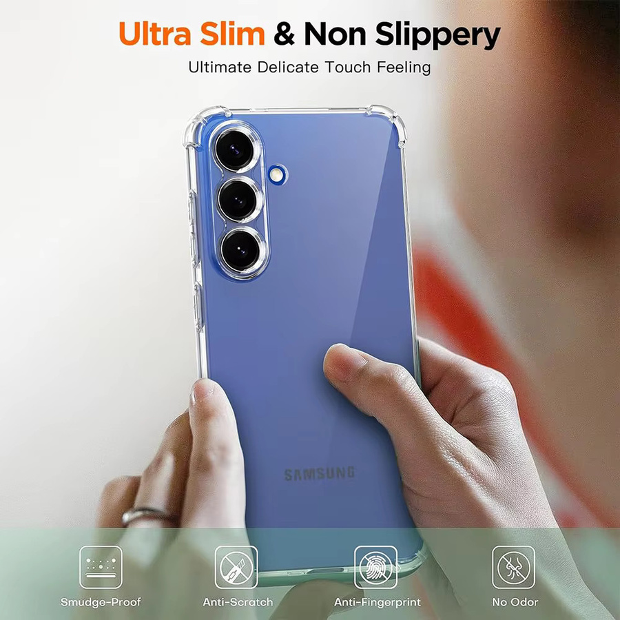 Stoßfeste und transparente Schutzhülle für Samsung Galaxy S26 S25 S24 S23 S22 S21 Ultra Plus 5G FE Clear Soft Cover - Bild 3