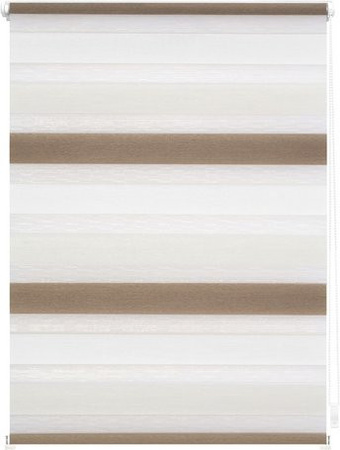 Lichtblick Duo-Rollo Klemmfix Day & Night, Polyester, bunt gestreift, Breite: 110 cm, Höhe: 150 cm