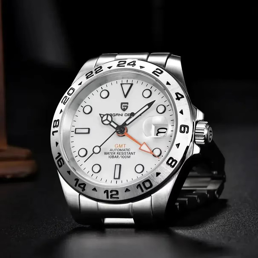 Pagani Design GMT Automatik-Armbanduhr, Edelstahl, Saphirglas, Herren - Bild 3