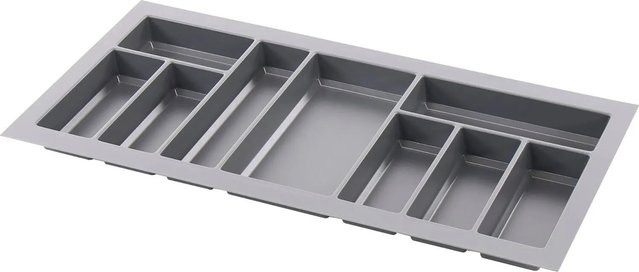 Agoform Besteckeinsatz Classico aus Kunststoff in Schiefergrau, B/T/H: 44,0 x 84,0 x 5,05 cm - Bild 1