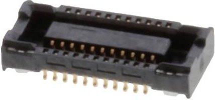 Molex Buchsengehäuse-Platine in Schwarz und Gold mit 22 Polen - Bild 1