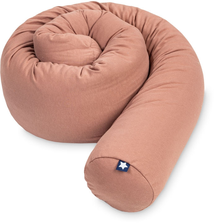 Zöllner Jersey Bettschlange aus Baumwolle in Beige, Länge: 180 cm - Bild 1