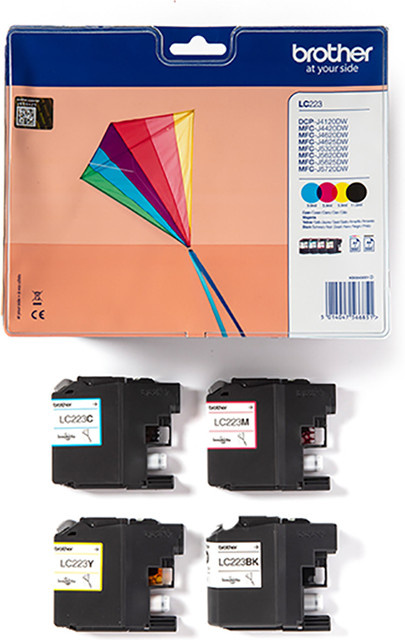 Original Brother LC-223 Tintenpatronen Multipack CMYK Schwarz, Cyan, Magenta, Gelb - Bild 2