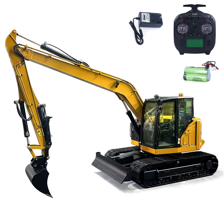 TOUCAN RC HOBBY RC Hydraulikbagger, ferngesteuertes Baufahrzeug, 1:14, Metall - Bild 2