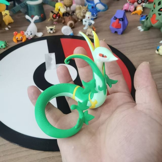 Bandai Pokémon Serperior Samurott Figur, Maßstab 1:20, Modell Spielzeug - Bild 1