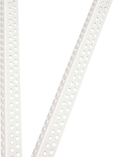 ProfileXXL Eckschutzprofil aus PVC für Trockenbau, Weiß, B/T: 23 x 23 mm, Länge: 2,5 m - Bild 1