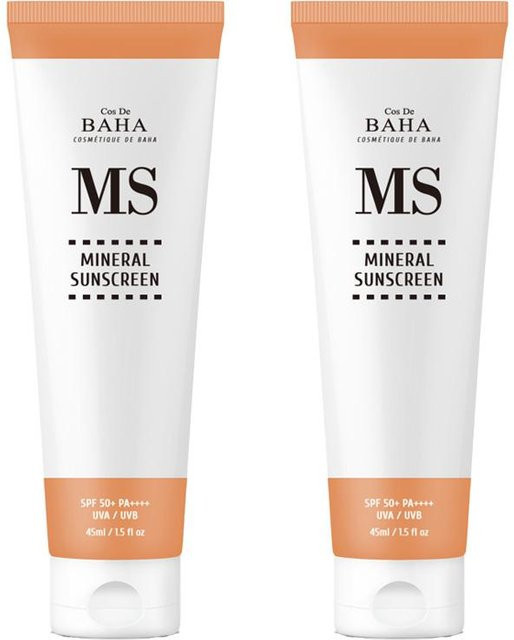Cos De BAHA Mineralischer Sonnenschutz SPF 50+, 45 ml, Hyaluronsäure - Bild 1
