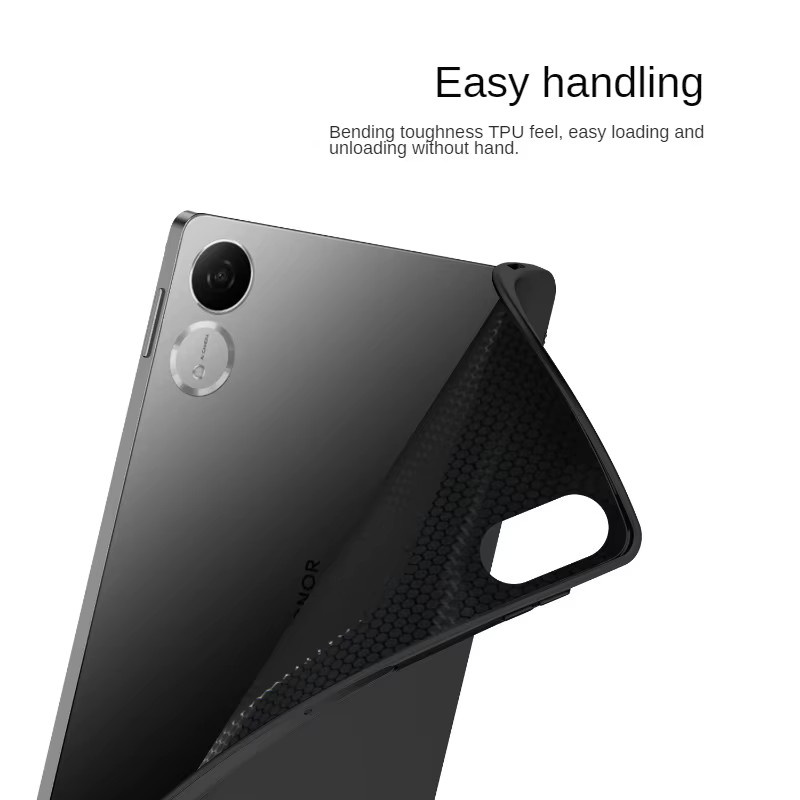 Schutzhülle aus weichem Silikon und TPU für Huawei Honor Pad V9 11,5 Zoll (Modell ROL-W00 / ROL-W10), Schwarz - Bild 2
