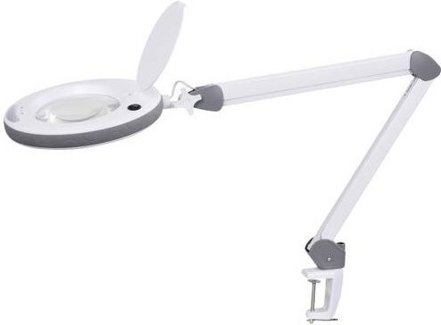 Lumeno 8515GR Lupenleuchte mit LED und Clip in Weiß - Bild 1