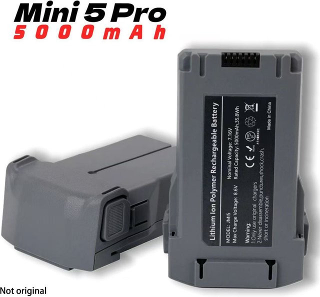 FANHANG Intelligenter Flugakku Plus 5000mAh für DJI Mini 5 Pro, Mini 4 Pro, Mini 3 Pro und Mini 3 in Grau - Bild 1