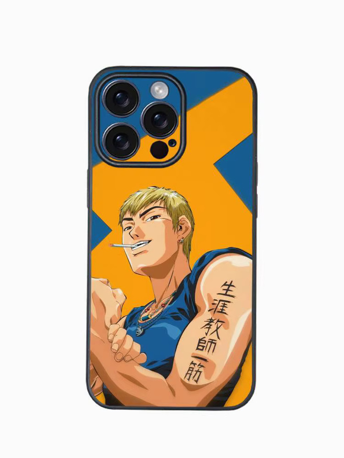Anime Great Teacher Onizuka Handyhülle für iPhone 11 12 13 14 15 16 Pro Max Plus mit Plating-Schutz, Mehrfarbig - Bild 4
