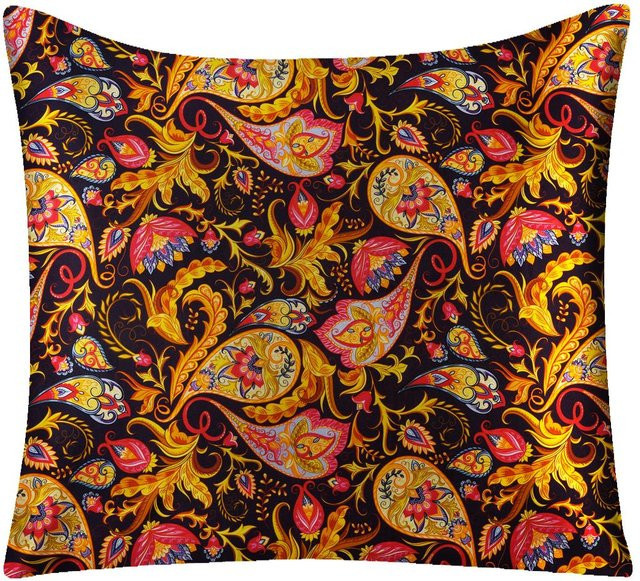 JMG Clothing Seidenkissenbezug Floral Mehrfarbig B/H: 50 x 50 cm - Bild 1