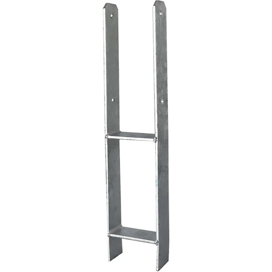 Andrewex H-Pfostenträger aus Stahl in Silber, Höhe: 60 cm - Bild 2