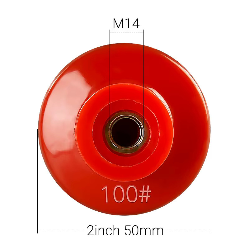 LOZLIN Diamant-Polierpads 50mm rot für Fliesen Glas Beton Stein und Metall mit 5/8-11 M10 M14 Anschlüssen - Bild 2