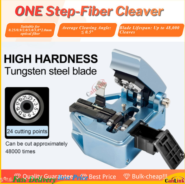 Signalfire S15 Cleaver Hochwertiger Glasfaserschneider 4-in-1 Schneidewerkzeug in Blau - Bild 1
