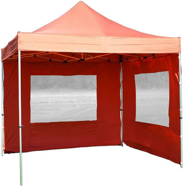 VCM PROFI Pavillon als Partyzelt und Gartenzelt mit wasserabweisender PE-Plane, B/T/H: 300 x 300 x 300 cm - Bild 1