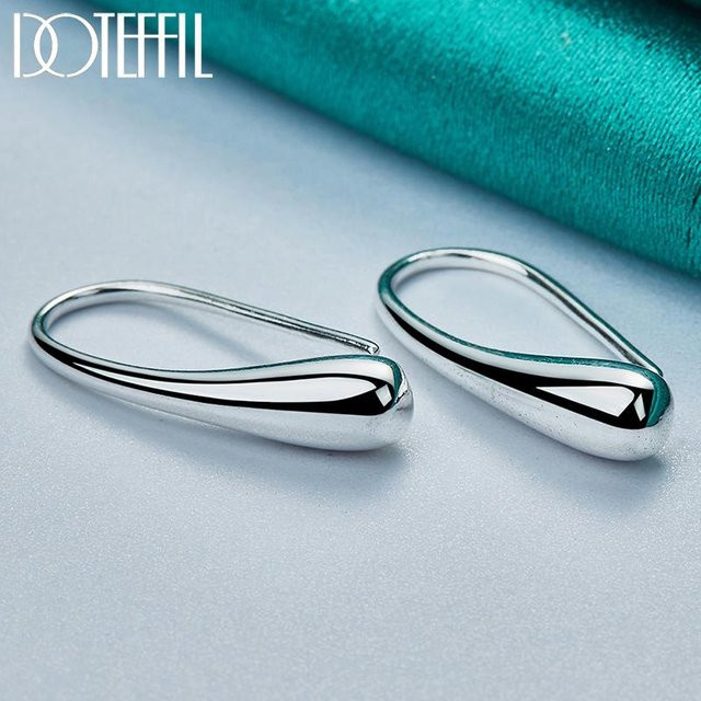 Doteffil Ohrring, 925 Silber, Damen, gray - Bild 1