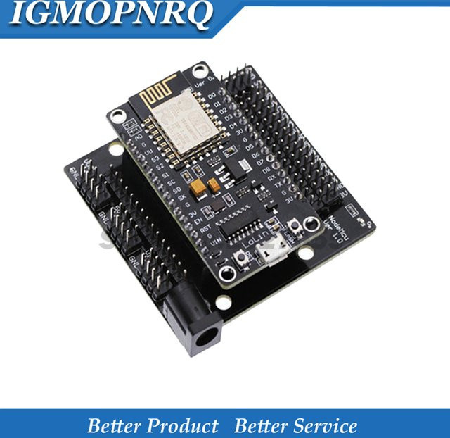 NodeMCU Development Kit V3 CH340 mit Motor Shield und ESP8266 ESP-12E für DIY IoT Auto Projekte in Schwarz - Bild 1