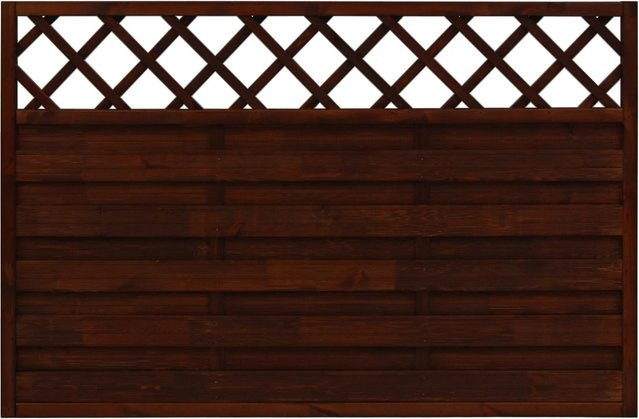 Sichtschutzzaun Country aus Holz von Andrewex in Braun, lasiert, B/H: 120 x 180 cm - Bild 1
