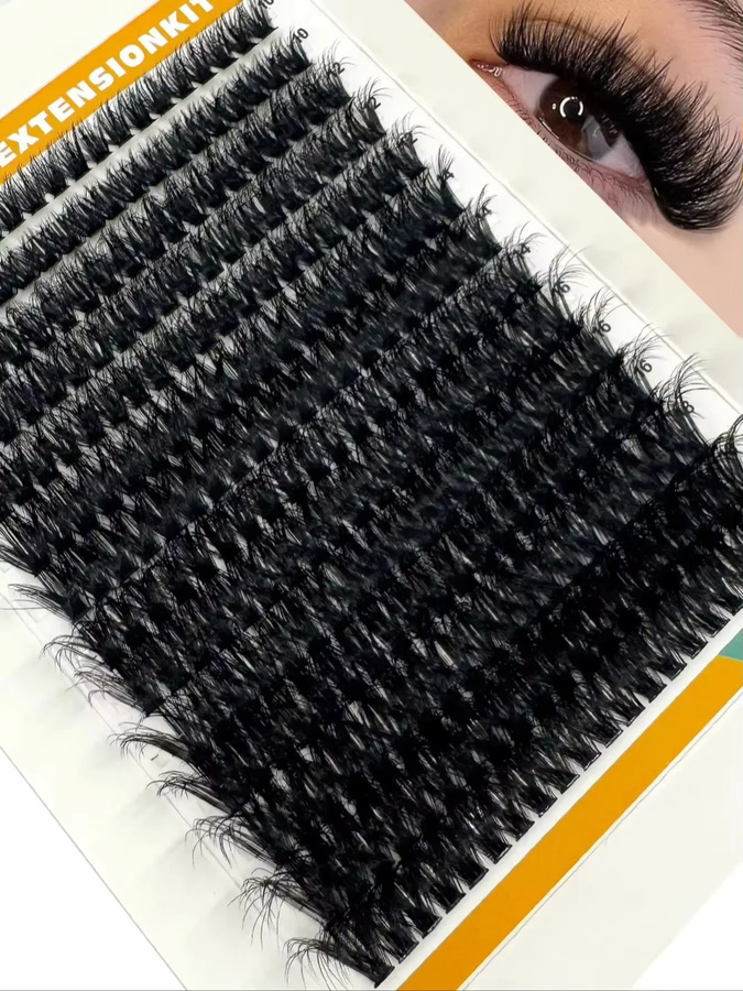 Wispy Einzelwimpernverlängerungen, 8-16mm Mix, Black, Unisex - Bild 5