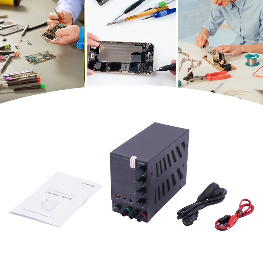 DPS605U DC-Netzteil mit USB-C Schnellladung, 0–60 V, 5 A, 300 W, Schwarz - Bild 3