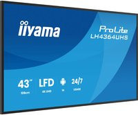 iiyama ProLite LH4364UHS-B1AG Public Display in Schwarz mit 4K UHD und Wi-Fi - Bild 1