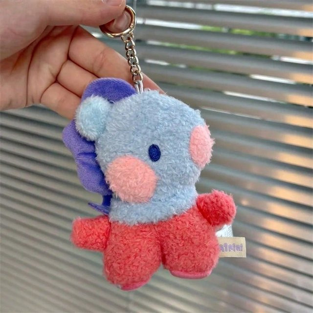LINE FRIENDS BT21 Cooky RJ Tata Plüsch, Schlüsselanhänger und Rucksackanhänger, 8cm - Bild 1