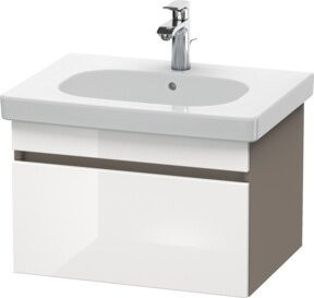 Duravit Waschtischunterschrank DuraStyle in Weiß Hochglanz, wandhängend, B: 60 cm, T: 45,3 cm, H: 39,8 cm - Bild 1