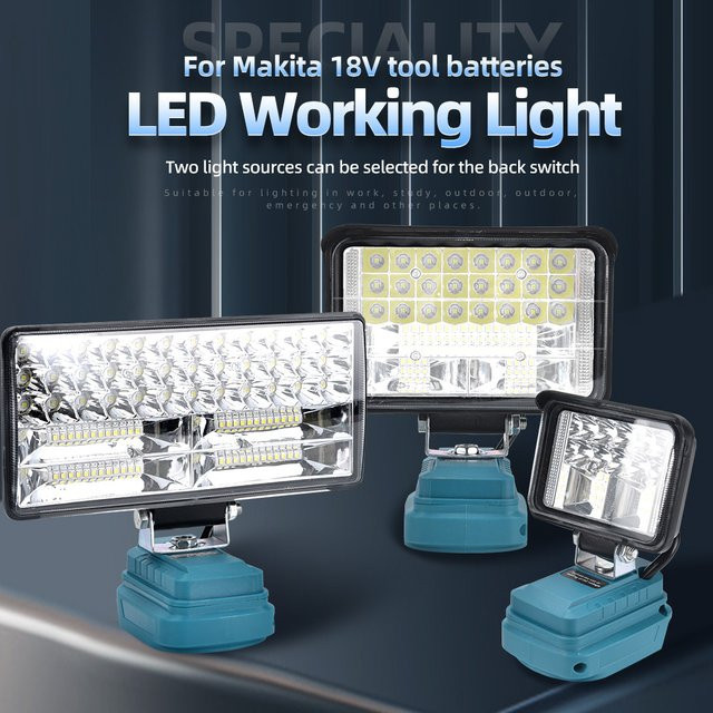Makita LED Arbeitslicht für 18V Li-Ion Akku als tragbare Flutlampe für Camping und Notfälle - Bild 1