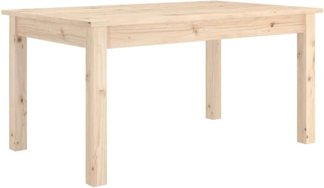 vidaXL Couchtisch aus Massivholz Kiefer in Braun, B/T/H: 80 x 50 x 40 cm - Bild 1