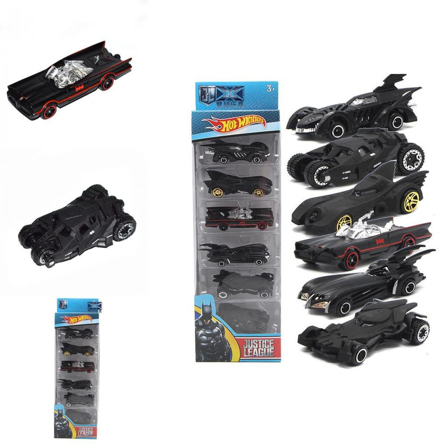 Hot Wheels DC Comics Batman Batmobil 6-teiliges Modellauto-Set - Bild 8