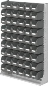 Kappes Systemeinheit RasterPlan Gr. 4 einseitig Mod. 47 in Grau und Schwarz aus Kunststoff, B/T/H: 145 x 100 x 24 cm - Bild 1