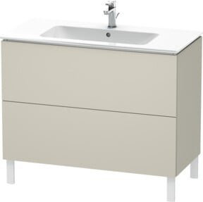 Duravit Waschtischunterschrank L-Cube in Tau Matt mit 2 Auszügen, stehend, B: 102 cm, T: 48,1 cm, H: 70,4 cm - Bild 1