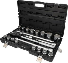 KS Tools 21-teiliger Steckschlüssel-Satz 3/4 Zoll 12-kant aus Chrome Vanadium in Silber - Bild 1