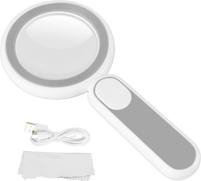 CosyHome Leselupe mit 21 LED, weiß, grau - Bild 1
