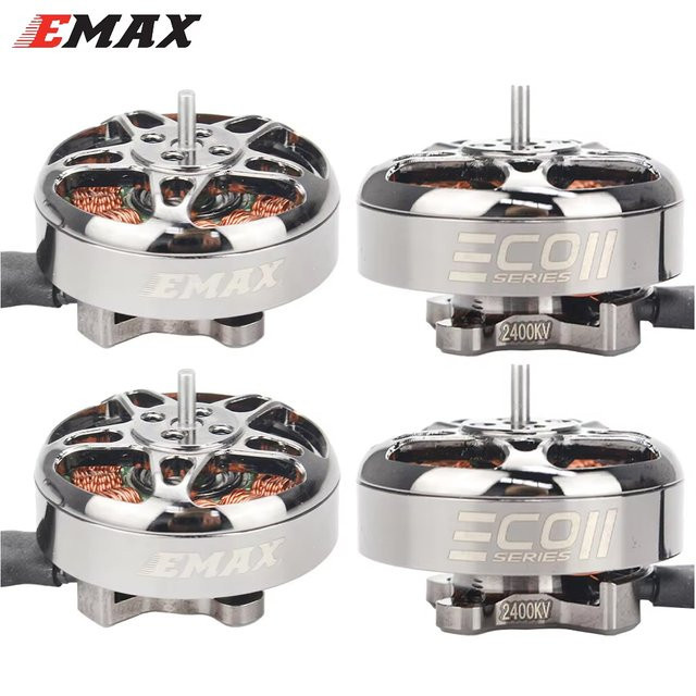 Emax ECOII Bürstenloser Motor für FPV Drohnen und Multirotor Quadcopter mit 3mm Welle in Silber - Bild 1