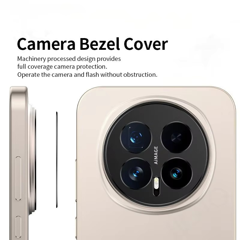 Kameraschutz für Honor Magic 8, Magic 7, Magic 6 Pro und Magic 7 RSR aus schwarzem Aluminium mit Objektivschutz und Display-Ring - Bild 2