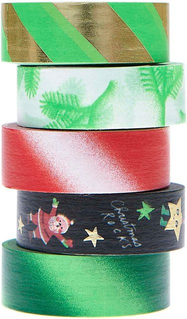 Rico Design Paper Poetry Washi Tape Set Airbrush Multicolor, Breite: 1,5 cm, Länge: 10 m - Bild 1
