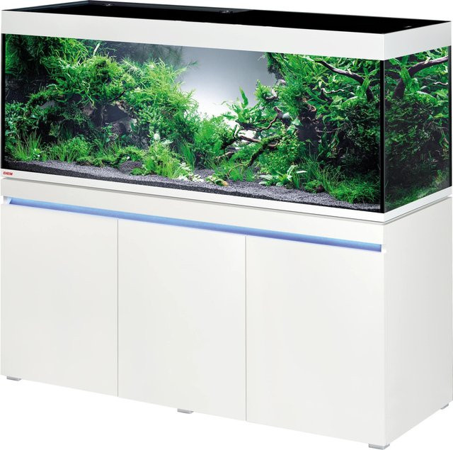 Eheim Aquarium-Kombination Incpiria 530 in Alpin Weiß mit Schwarzglas - Bild 1