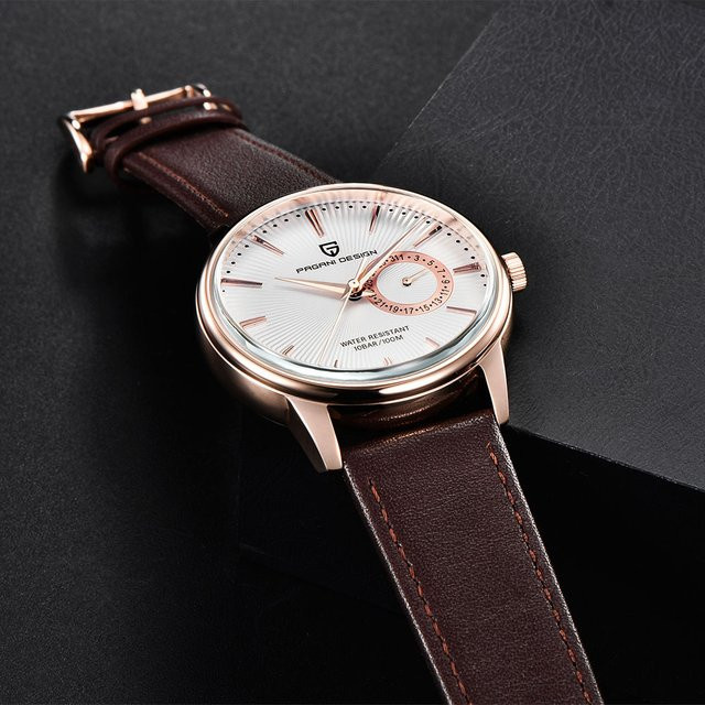 Pagani Design Armbanduhr, Quarz, Edelstahl, 40 mm, Herren, Schwarz - Bild 1