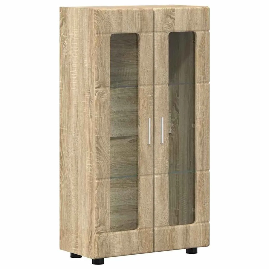 vidaXL Sideboard FLORIN in Sonoma-Eiche, modern und matt, B/T/H: 55,5 x 29 x 103 cm - Bild 2