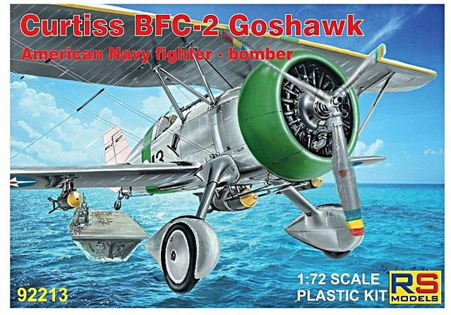 RS Modell US Navy Curtiss Goshawk Plastikmodellbausatz, 1/72, weiß - Bild 1