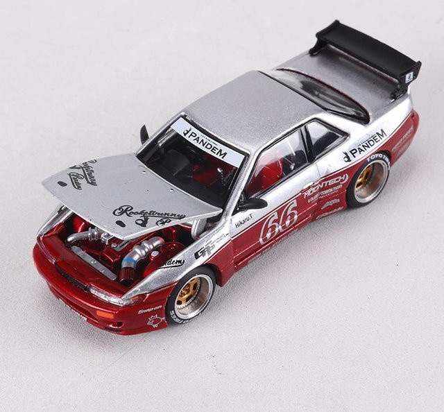 Pop Race Pandem S13 Simulationsauto Modell, 1:64, Grau, ab 14 Jahren - Bild 1