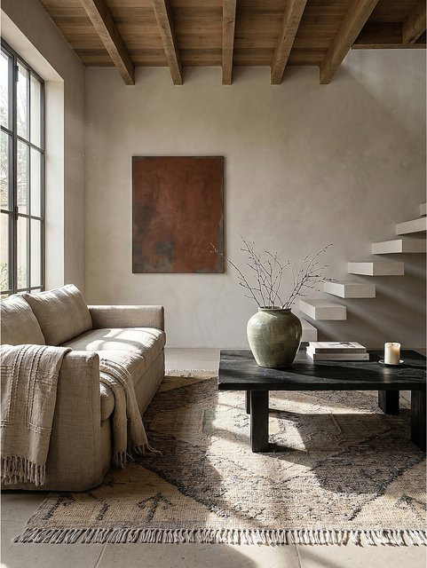 Flachgewebe-Teppich Kadima Design in Beige im Boho-Stil, B/T: 160 x 230 cm - Bild 1