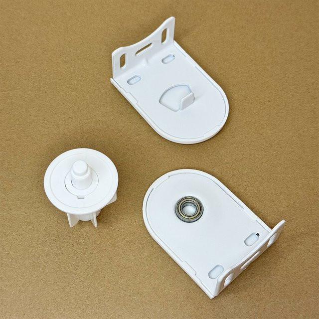 Dooya Halterungen und Stecker für motorisierte Rollos in Weiß, Durchmesser: 38 mm - Bild 1