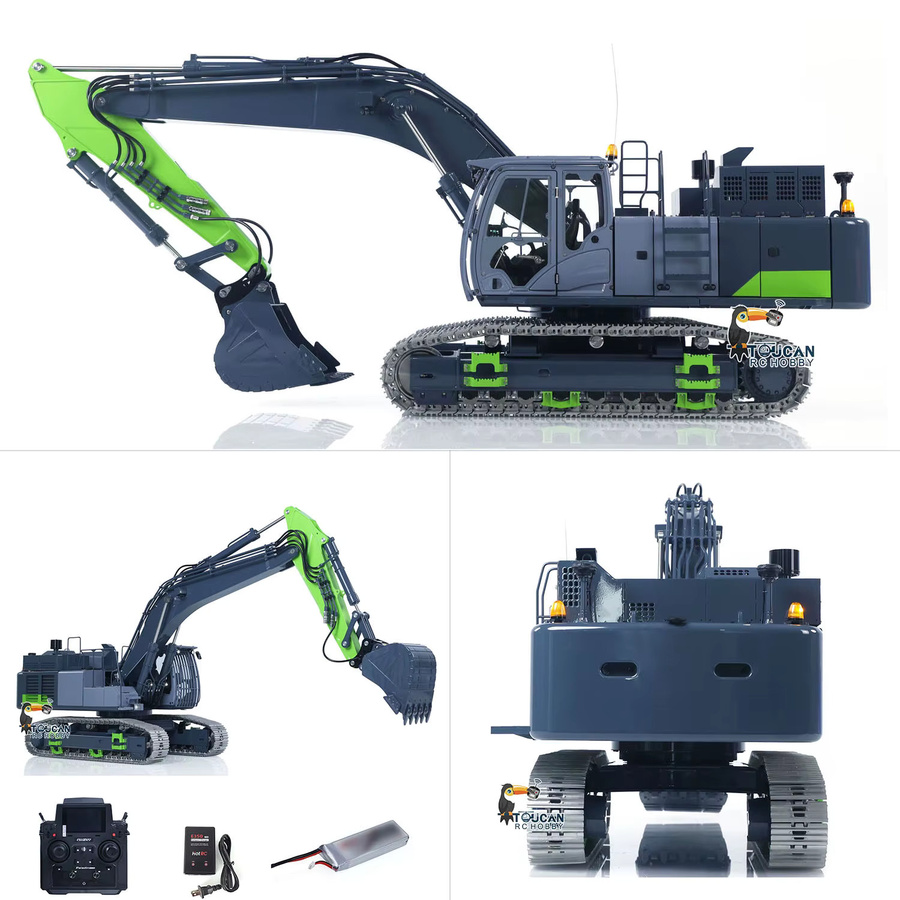 LESU ZX490 RC Hydraulikbagger, Metall, 1:14, mit Sound und Rauchmaschine - Bild 2
