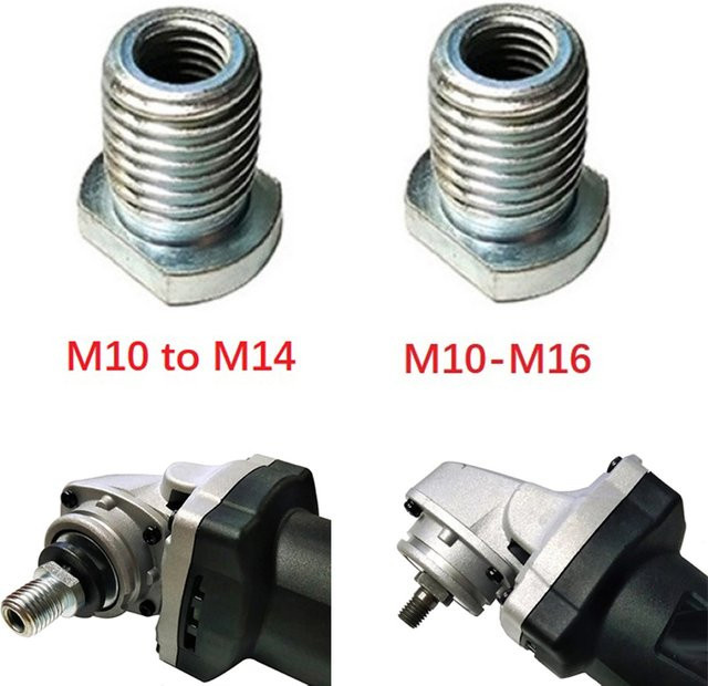 Vibratite Winkelschleifer Konverter Adapter M10 auf M14/M16 Gewinde in Silber - Bild 1