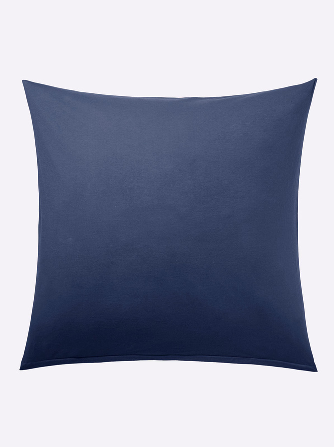 Estella Kissenbezüge aus 100% Baumwolle in Blau mit Reißverschluss und bügelfreiem Design - Bild 2